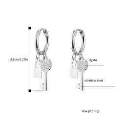 Crystal key / lock - earringsEarrings