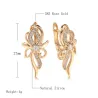 Elegante Ohrringe aus Roségold - Kristallblume