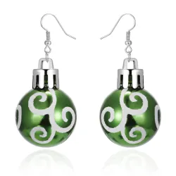 Christmas tree ball shaped earringsEarrings