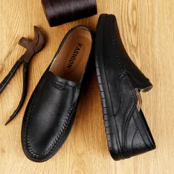 Klassischer Herren-Loafer - zum Hineinschlüpfen - echtes Leder
