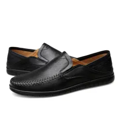 Klassischer Herren-Loafer - zum Hineinschlüpfen - echtes Leder