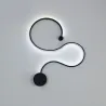 Moderne Wandleuchte - LED - RGB-Fernbedienung - S - W - Linienform