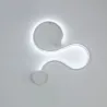 Moderne Wandleuchte - LED - RGB-Fernbedienung - S - W - Linienform
