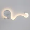 Moderne Wandleuchte - LED - RGB-Fernbedienung - S - W - Linienform