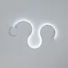Moderne Wandleuchte - LED - RGB-Fernbedienung - S - W - Linienform