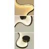 Moderne Wandleuchte - LED - RGB-Fernbedienung - S - W - Linienform