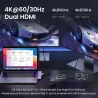 UGREEN - USB C HUB Dual Type-C auf Multi USB 3.0 4K HDMI - Adapter Thunderbolt 3 - für MacBook Pro Air