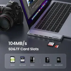 UGREEN - USB C HUB Dual Type-C auf Multi USB 3.0 4K HDMI - Adapter Thunderbolt 3 - für MacBook Pro Air