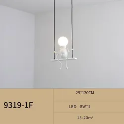 Modern ceiling lamp - sitting iron dollsCeiling lights