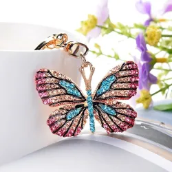 Voller Kristallschmetterling - Schlüsselanhänger