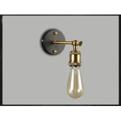 Retro-Wandleuchte aus Eisen