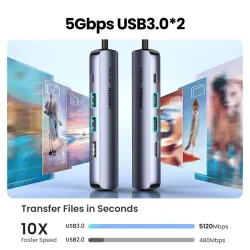 USB-C zu HDMI - RJ45 - USB 3.0 - PD - HUB - Multifunktionsadapter