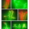 Buntes Bühnenlaserlicht - Musterprojektor - mit Fernbedienung - RG DMX