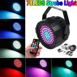 Bühnenlaserlicht – Projektor – Sound aktiviert – Fernbedienung – RGB – 78 LED – DMX
