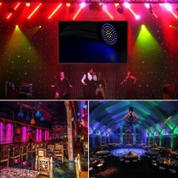Bühnenlaserlicht – Projektor – Sound aktiviert – Fernbedienung – RGB – 78 LED – DMX