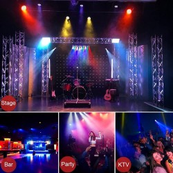 Bühnenlaserlicht – Projektor – Sound aktiviert – Fernbedienung – RGB – 78 LED – DMX