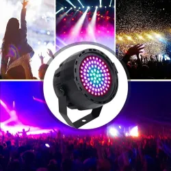 Bühnenlaserlicht – Projektor – Sound aktiviert – Fernbedienung – RGB – 78 LED – DMX