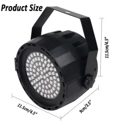 Bühnenlaserlicht – Projektor – Sound aktiviert – Fernbedienung – RGB – 78 LED – DMX