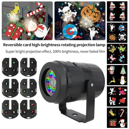 Laserlichtprojektor - Weihnachtsmuster - rotierend - LED