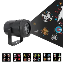 Laserlichtprojektor - Weihnachtsmuster - rotierend - LED