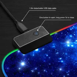 Rutschfestes Maus-/Tastaturpad – USB – LED – RGB
