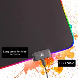 Rutschfestes Maus-/Tastaturpad – USB – LED – RGB