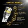Autolampe - W5W - LED - T10 - Canbus - SMD - 12V - Weiß - 2 Stück
