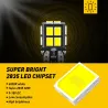 Car LED light bulb - T10 - 2835 SMD - W5W - Canbus - 6000K white - 10 piecesT10