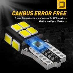 Auto-LED-Glühbirne - T10 - 2835 SMD - W5W - Canbus - 6000K weiß - 10 Stück