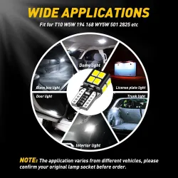 Auto-LED-Glühbirne - T10 - 2835 SMD - W5W - Canbus - 6000K weiß - 10 Stück