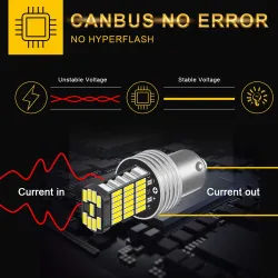 LED-Autolampe - Rückfahrlicht - P21W - Canbus - DRL - 2 Stück