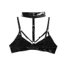 Sexy Leder-BH - mit Nackentrapez