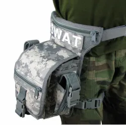 Militärische Umhänge- / Hüft- / Beintasche - Canvas