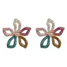 Kristallohrringe in Stern-/Blumenform