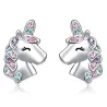 Stilvolle Silberohrringe - Einhorn - Katze - Schmetterling - Regenbogen - Stern