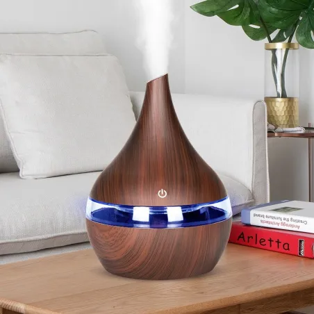 Ultraschall-Luftbefeuchter – Diffusor für ätherische Öle – LED – USB – 300 ml