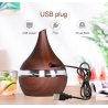 Ultraschall-Luftbefeuchter – Diffusor für ätherische Öle – LED – USB – 300 ml