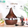 Ultrasonic Air humidifier - essential oils diffuser - LED - USB - 300mlHumidifiers