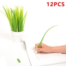 Silikongrünes Gras - Kugelschreiber - 12 Stück