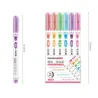 Tintenroller – Art Maker Textmarker – mit Mustern – Sterne – Welle – Wolken – Herzen – 6 Stück