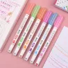 Tintenroller – Art Maker Textmarker – mit Mustern – Sterne – Welle – Wolken – Herzen – 6 Stück