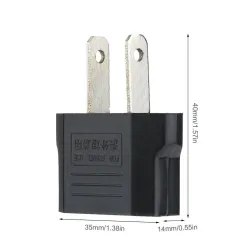 EU to US converter - adapter - round to flat - travel plug - US plugPlugs