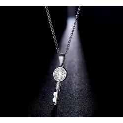 Key pendant necklace - cross / infinity patternNecklaces