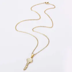 Key pendant necklace - cross / infinity patternNecklaces