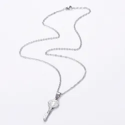 Key pendant necklace - cross / infinity patternNecklaces