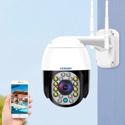 CCTV-Überwachungskamera - Nachtsicht - Außenbereich - WiFi - 2 MP - PTZ - HD - 1080P