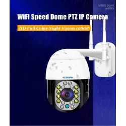 CCTV-Überwachungskamera - Nachtsicht - Außenbereich - WiFi - 2 MP - PTZ - HD - 1080P