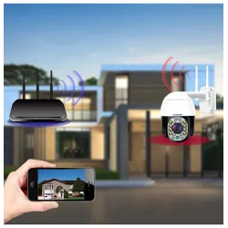 CCTV-Überwachungskamera - Nachtsicht - Außenbereich - WiFi - 2 MP - PTZ - HD - 1080P