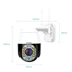 CCTV-Überwachungskamera - Nachtsicht - Außenbereich - WiFi - 2 MP - PTZ - HD - 1080P