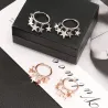 Small hoop earrings - with hanging starsEarrings